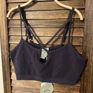 Bamboo Seamless Bandeau OS - Charcoal